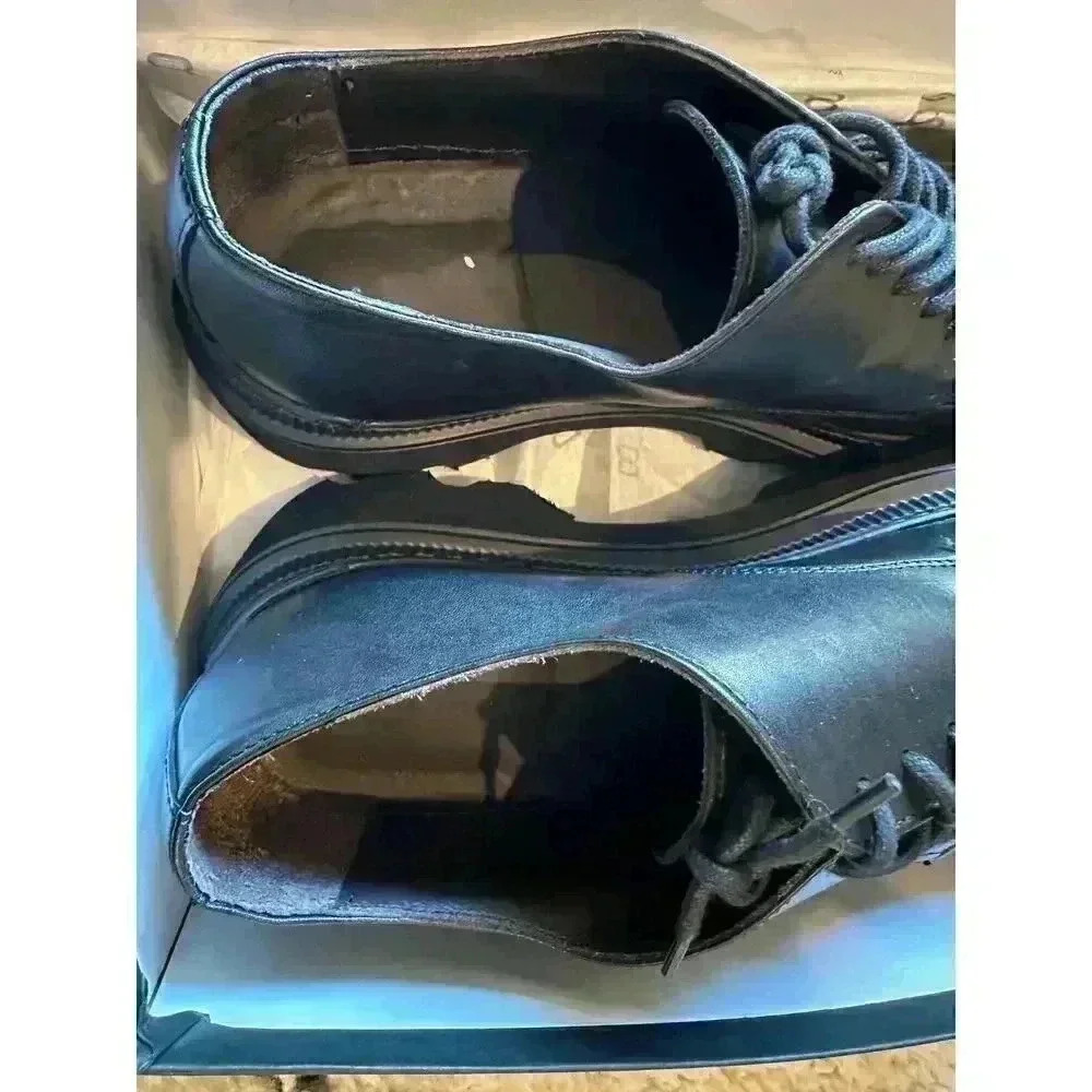 8 By Yoox Black Lace-Up Shoes Italian Size 45 - Step Up in Style - Picture 10 of 10